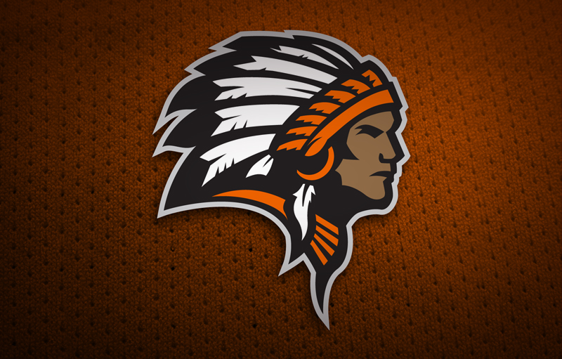 Sports Logo Design Indians Ogallala Nebraska High School Athletic Department 